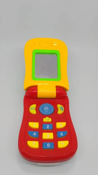 Κινητό Τηλέφωνο Flip Πολύχρωμο Παιχνίδι Φωτογραφία Αρχείου