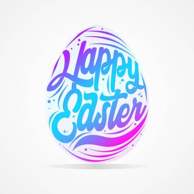 Mutlu Paskalya tebrik kartları. Vektör illüstrasyonu