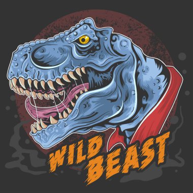 T-Rex dinozor vektörü