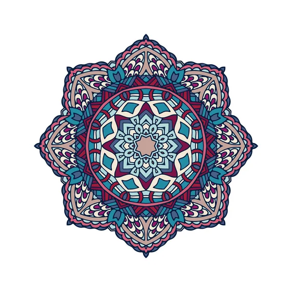 Motif mandala conception de fleur — Image vectorielle