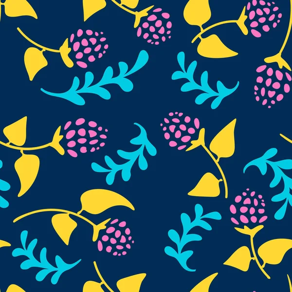 Trendige moderne Vektor abstrakte florale nahtlose Muster. — kostenloses Stockfoto