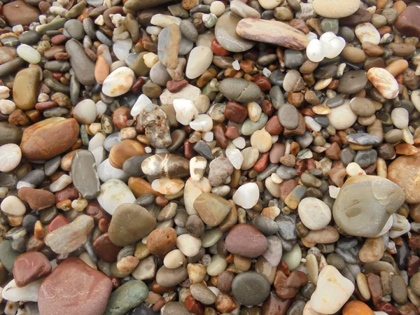 Pebble. Abstract background with sea or river smooth stones — Stock Photo, Image