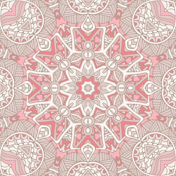 かわいいピンクのシームレスな抽象的なタイル パターン ベクトル web 背景 — ストックベクタ