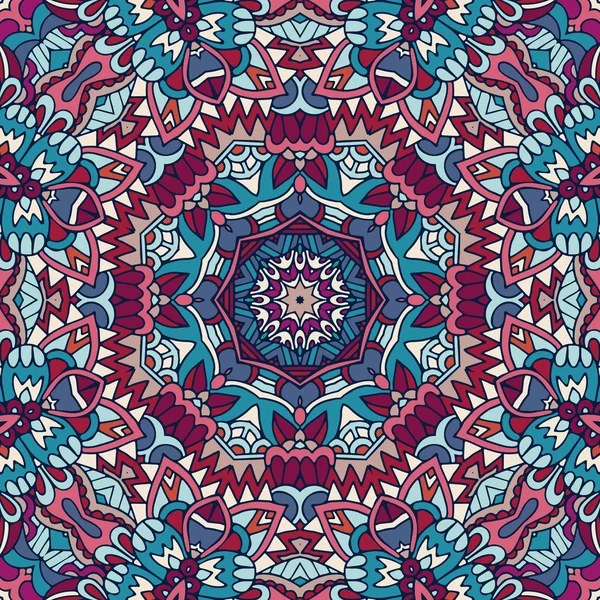 Mandala disegno floreale elemento colorato ornamento elegante — Vettoriale Stock