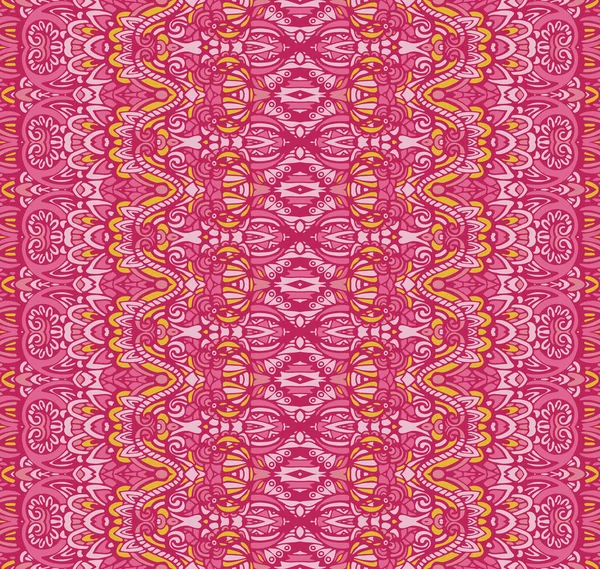 ピンク色の幾何学的なストライプ生地パターン デザイン装飾 — ストックベクタ
