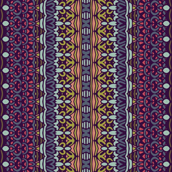 Tribal vintage abstracto geométrico étnico inconsútil patrón ornamental — Archivo Imágenes Vectoriales