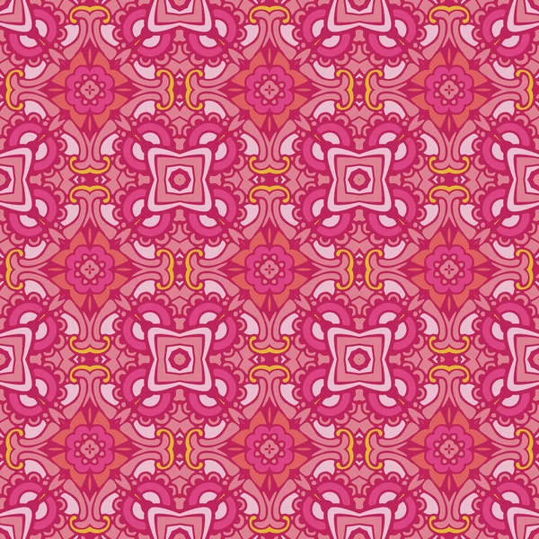 Lindo rosa sin costuras abstracto azulejos patrón vector web fondo — Archivo Imágenes Vectoriales