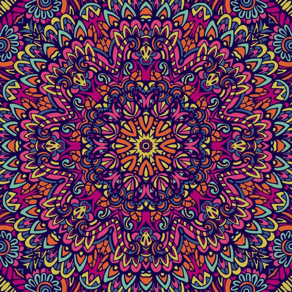 Mandala mexicain design floral ornement coloré élément élégant — Image vectorielle