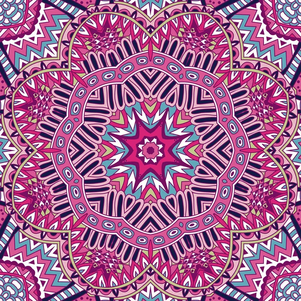 Oriental florissent vecteur mandala coloré. Modèle de fond de yoga  . — Image vectorielle