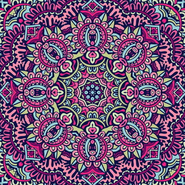 Mandala floral design colorido ornamento elemento elegante — Vetor de Stock