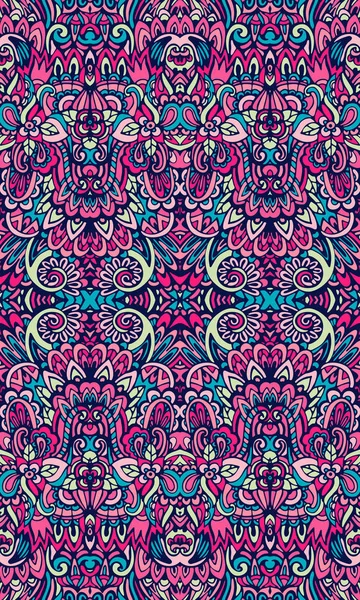 Beau vecteur vintage motif damassé floral motif sans couture — Image vectorielle