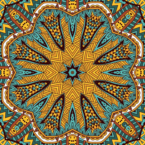 Vector square mandala pattern as example for coloring book for adults