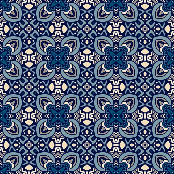 Patrón ornamental sin costura de damasco abstracto para tela y azulejos — Foto de stock gratis