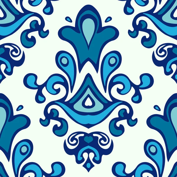 Fondo abstracto sin costura azulejos patrón vectorial geométrico — Vector de stock