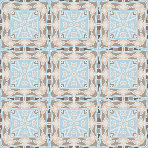 Fundo abstrato sem costura padrão vetorial azulejos geométrico — Vetor de Stock