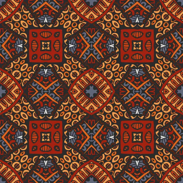 Fondo abstracto sin costura azulejos patrón vectorial geométrico — Archivo Imágenes Vectoriales