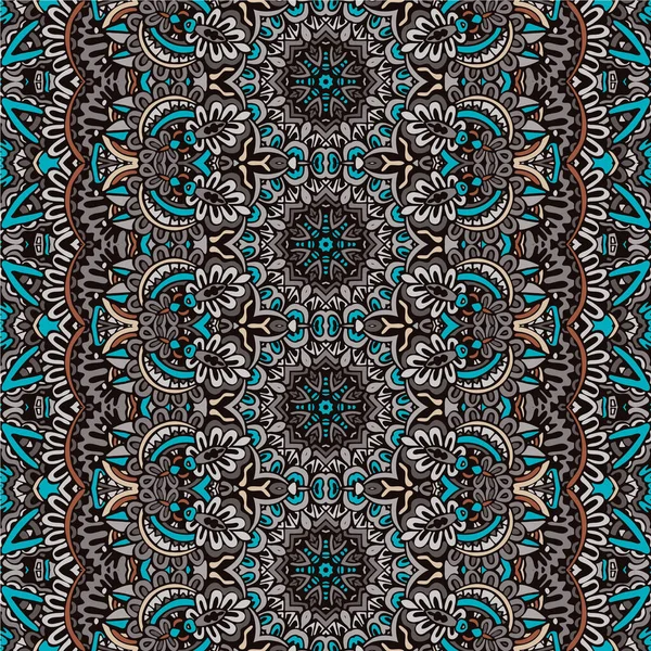 Племенной винтажный абстрактный геометрический бесшовный орнаментальный рисунок — стоковое фото
