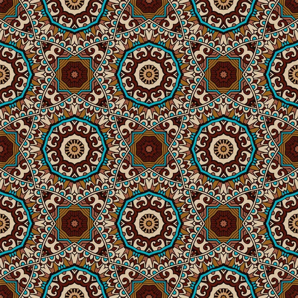 Tribal vintage abstracto geométrico étnico inconsútil patrón ornamental. — Vector de stock