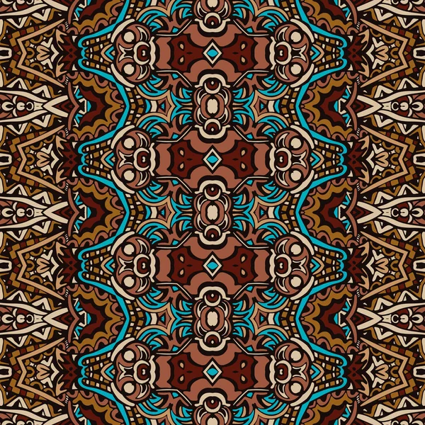 Seamless pattern Ethnic geometric print — Stok Vektör