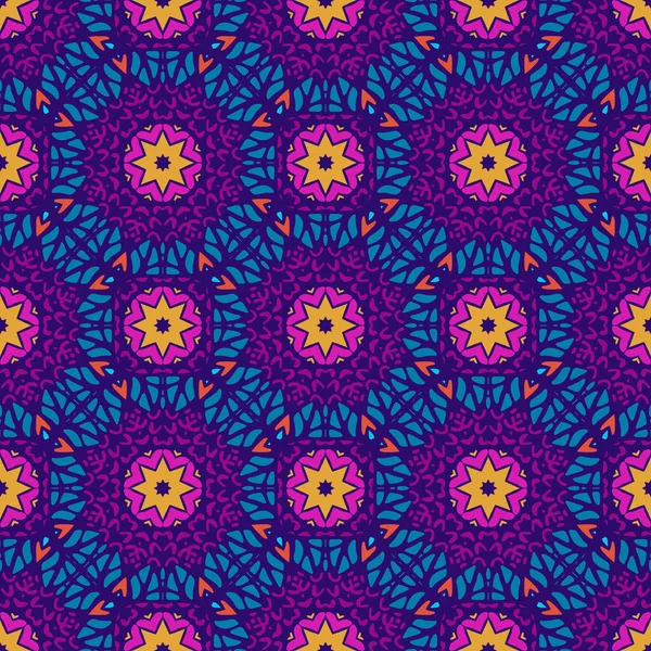 Abstract festive colorful ethnic vector ethnic tribal pattern — Gratis stockfoto