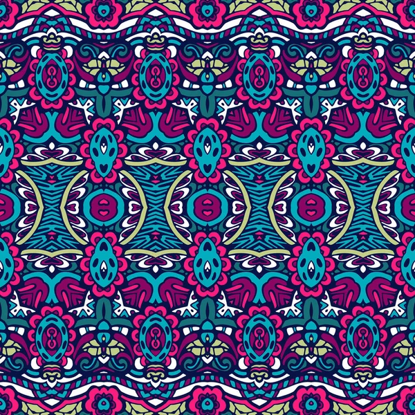 Colorful hippie ikat. Aztec style design for textile. — 스톡 벡터