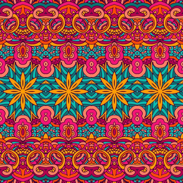 Modèle tribal ethnique grunge coloré fête abstraite — Image vectorielle