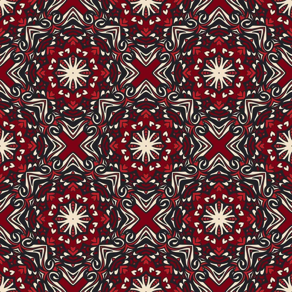 Abstracte geometrische vintage etnische naadloze patroon sier — Stockvector