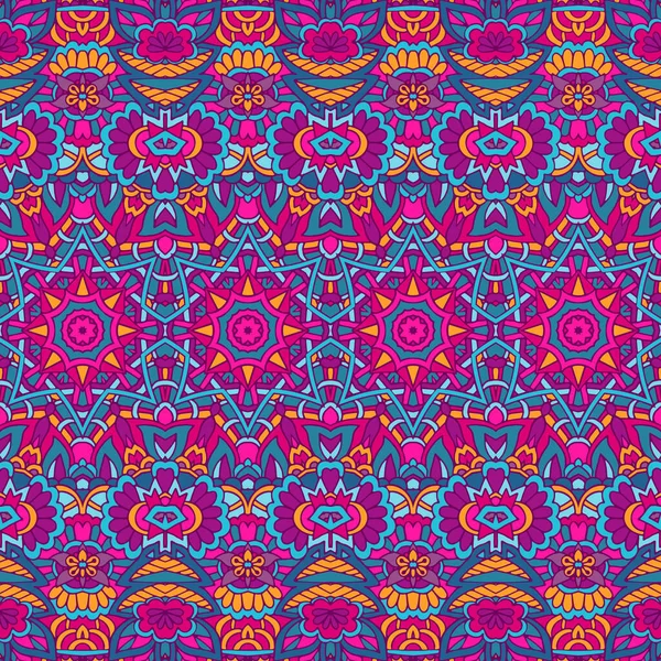 Tribal Vintage Vector Abstracto Geométrico Étnico Sin Costura Patrón Ornamental — Vector de stock