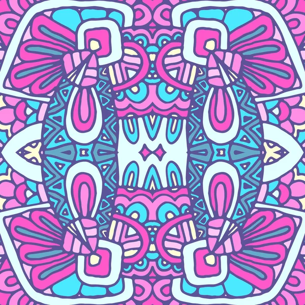 Племенной Винтажный Абстрактный Геометрический Этнический Бесшовный Орнаментальный Рисунок Художественный Дизайн — стоковый вектор