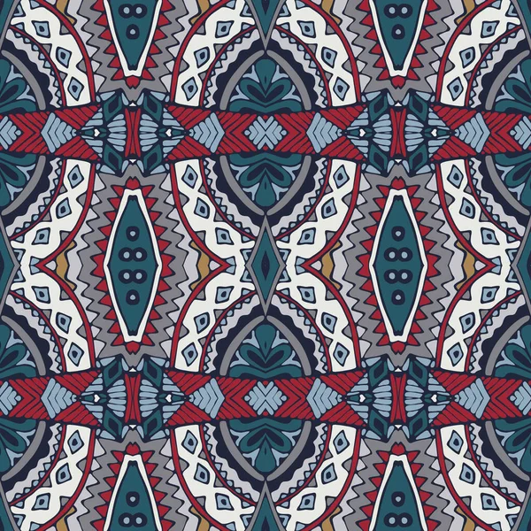 Tribal Vintage Abstrakte Geometrische Ethnische Nahtlose Muster Ornamental Textildesign Böhmischen — Stockvektor