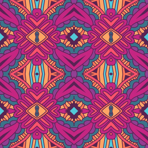 Papel Pintado Vector Moda Diseño Artístico Garabatos Vintage Ikat Decoración — Archivo Imágenes Vectoriales