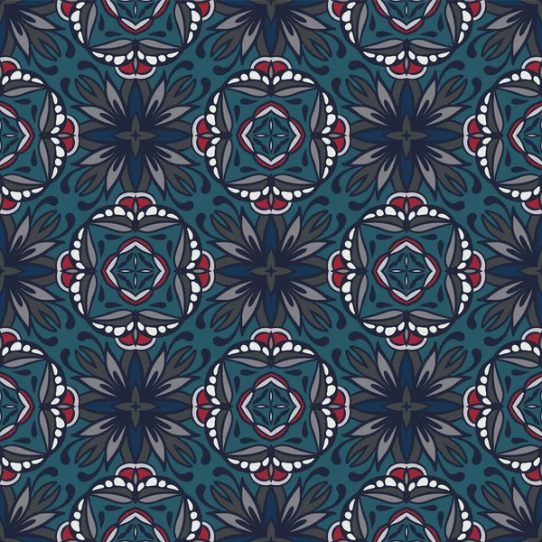 Geleneksel Soyut Geometrik Dikdörtgen Desenli Süslemeler Dekoratif Kumaş Tekstil Tasarımı — Stok Vektör