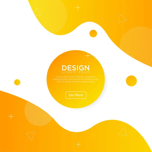 Diseño Fondo Color Líquido Gradiente Fluido Formas Composición — Vector de stock