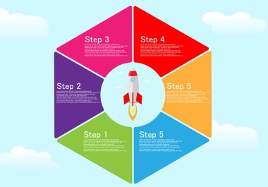 Başlangıç iş vektör Infographic
