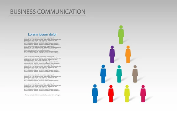 ベクトル ビジネス コミュニケーション計画 — ストックベクタ