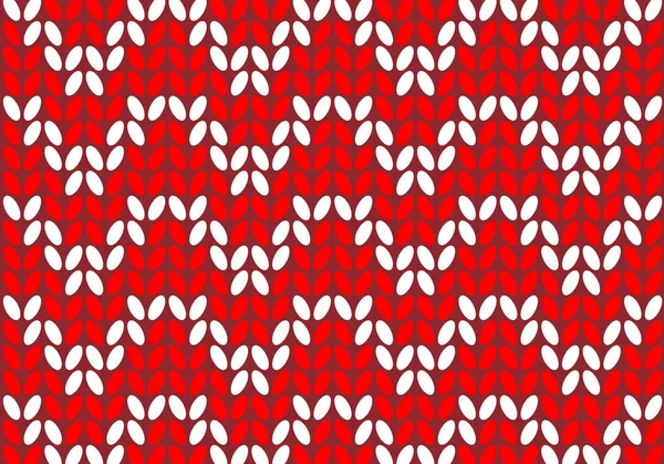 Hintergrund Wolle Textur Rot Und Weiß Vektor — Stockvektor