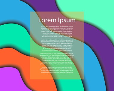 Düzenlemek için yer ile saydam kenarlık stili arka plan vektör modern renkli kağıt kesme