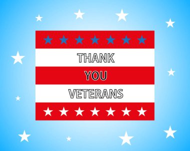 Teşekkür ederim Gaziler bizim kahramanlar - vektör