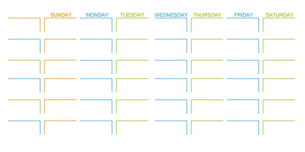 Informatie Kalender Schema Grafische Vector Achtergrond — Stockvector