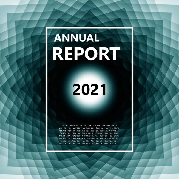 Ετήσια Έκθεση 2021 Επιχειρηματικό Banner Απεικόνιση Των Επιχειρήσεων — Φωτογραφία Αρχείου