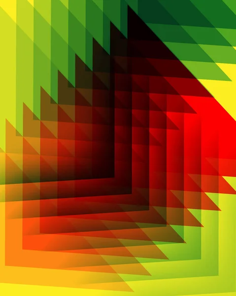 Abstract Vector Achtergrond Met Kleurrijke Vormen Rood Groen Gele Kleur — Stockvector