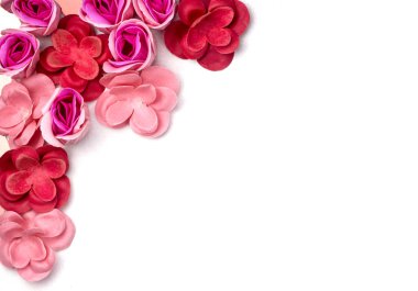 Çerçeve renk. İzole. Tebrik kartı. Flatlay