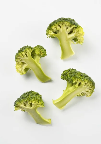 Broccoli Isoleret Hvidt - Stock-foto