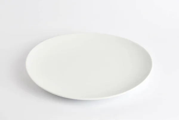 White Empty Plate White — Stock Photo, Image