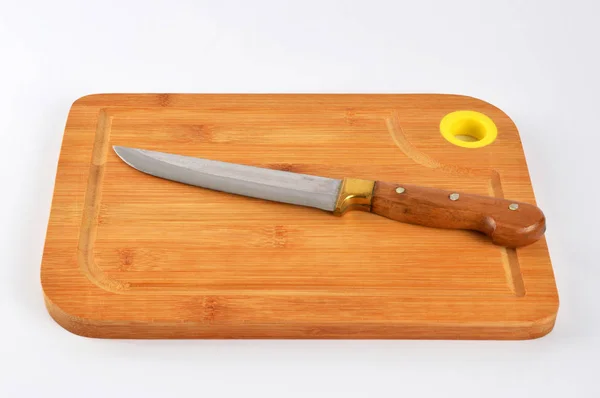 Tagliere Con Coltello Cucina — Foto Stock