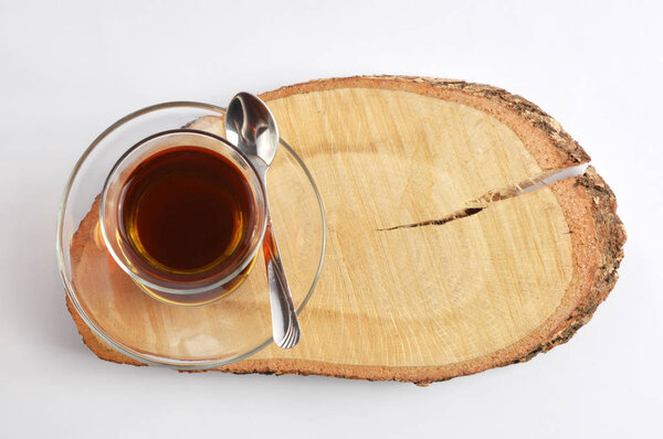 Turkish Tea on wood