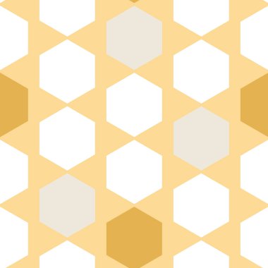 Vektör Petek Soyut Sarı dikişsiz desen arka plan.