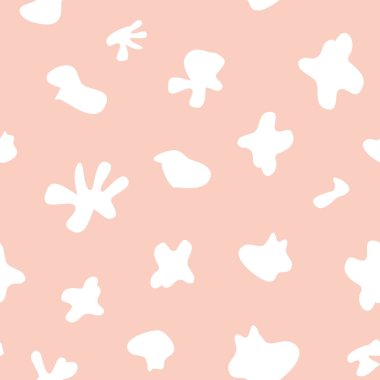 Vektör bulut şekli hassas pastel Dikişsiz desen arka planda soyut.