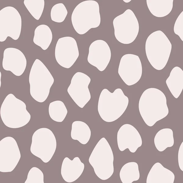 Vector Abstract Animal Print in warmem Grau nahtlose Muster Hintergrund. — Stockvektor