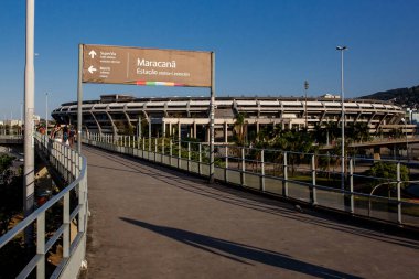 Rio de Janeiro, Brezilya - 16.11.2019: Efsanevi Maracana Stadyumu
